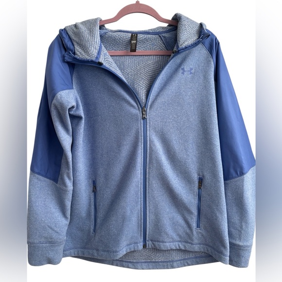 Like new-Hooded Women’s Blue Under Armour jacket - Picture 3 of 9